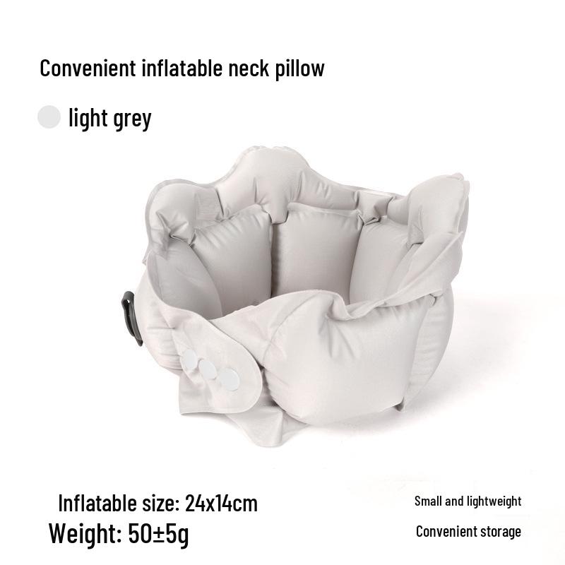 Compact Inflatable U-Shaped Travel Pillow with Custom Logo Inflatable Pillow
