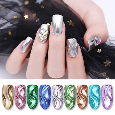 Women Beauty Fashion Shinning Mirror Chromowany puder z efektem paznokci Nail Art