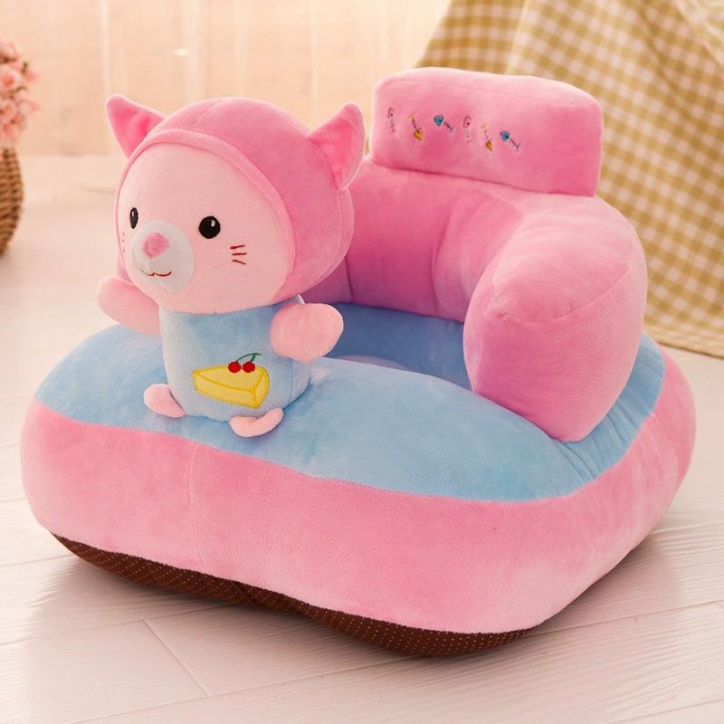 Creative Children'S Backrest Small Seat Cartoon Plush Lazy Anti-Drop Sofa Baby Learning Seat