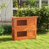Rabbit Hutch Outdoor Guinea Pig Hutch Wooden Duck House Pet Cage with Opening Roof, 90 X 45 X 90cm