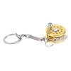 Aluminum Alloy Mini Fishing Reel Keychain Pendant Decorative Portable Fly Reel Key Ring