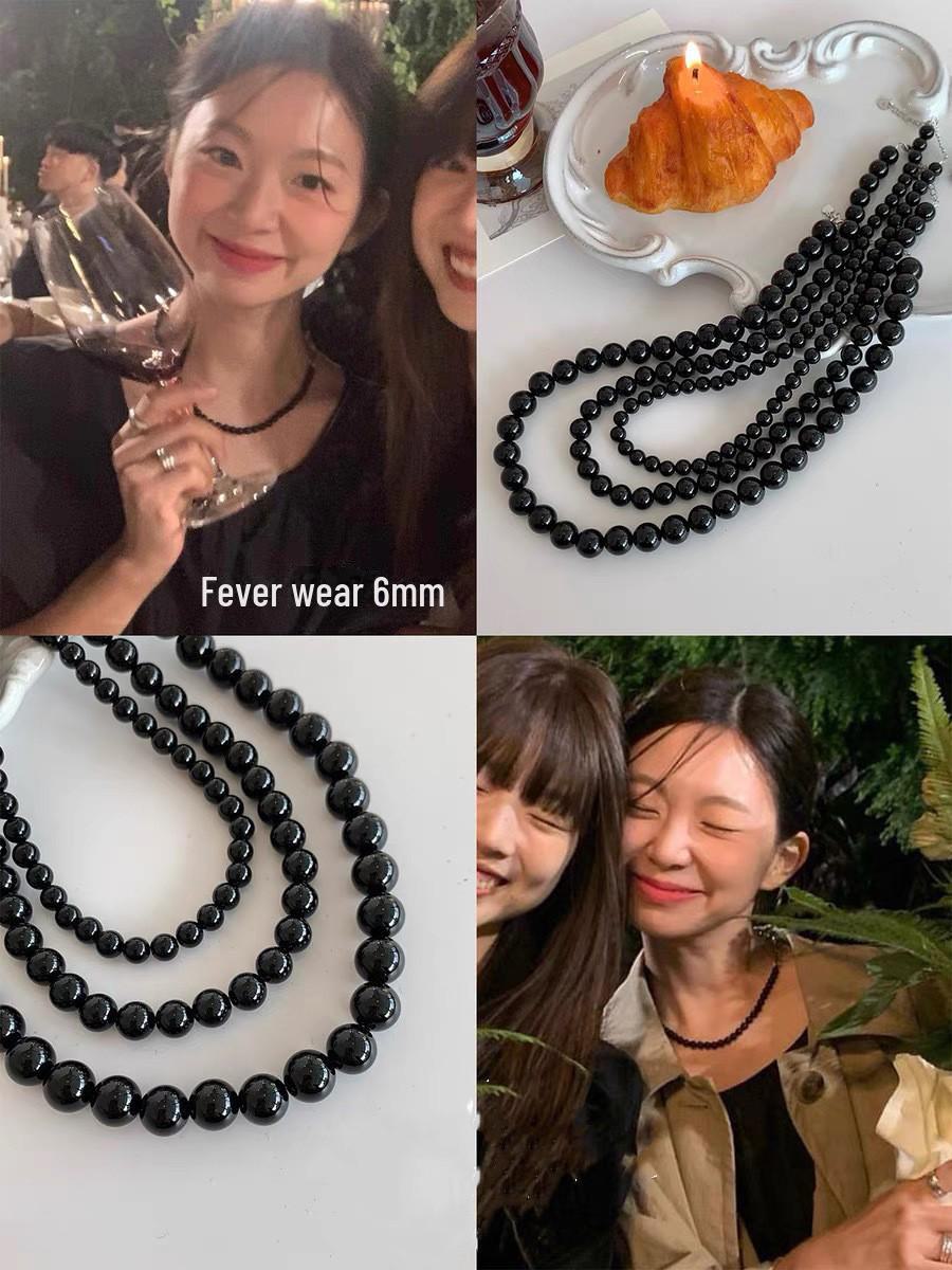 

Ретро-черное ожерелье из бисера: Элитная роскошь, холодный стиль для женщин