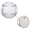 14in Marching Drum Stainless Steel & Maple Wood Body PVC Drumhead with Sticks Shoulder Strap Key for Student Professional Drummer