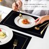 Exgox Double-Sided PU Placemats, Stylish, High-Quality, Stain-Resistant, Waterproof, Insulated, Easy to Clean, Eco-Friendly, Oil-Resistant, Fully Wash