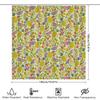 Fruit Shower Curtain Tropical Watermelon Banana Pineapple Patterned Bathroom Decor Washable Fabric Modern Style Home Decor
