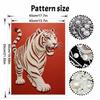 DIY Pearl Diamond Art Painting Kits for Adult and Beginners, Majestic Tiger Sparkling Painting Craft Home Wall Decor Handmade Gift