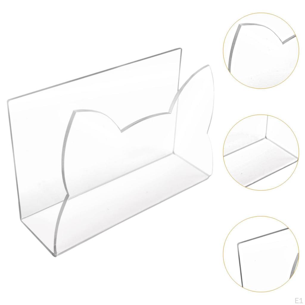 Acrylic Mail Holder Envelope Organizer Easy To Use Convenient Modern Access Letter Stand Clear