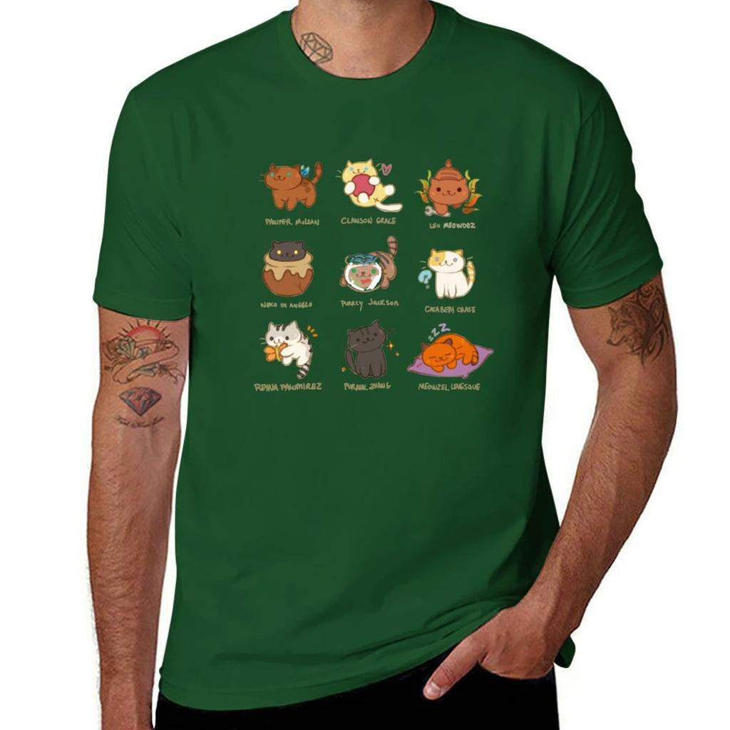 Purrcy Jackson TShirt customizeds sports fans aesthetic clothes Short sleeve tee men