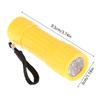 Mini Portable Abs Multifunctional Mini Strong Light Flashlight 9Leds Use Aaa Battery Flashlight Camping Emergency Flashlight