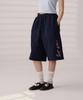 DANGLEDROP Dgdp Side Lettering Sweatshirt Bermuda Pants Navy