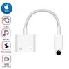 Iphone Headphone Adapter Charger 2 In 1 High-quality Tpe Wire Lightweight And Portable
