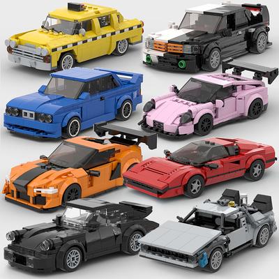 Moc City Mașină Sport Rally Vehicul Sportiv Racer ae86 M8 Model Blocuri de Construcție R34 Racing Super Tehnologie Cărămidă Cadou de Crăciun