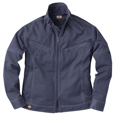 D-1860 Work Jacket Band Collar Multi-Pocket Charcoal 3L