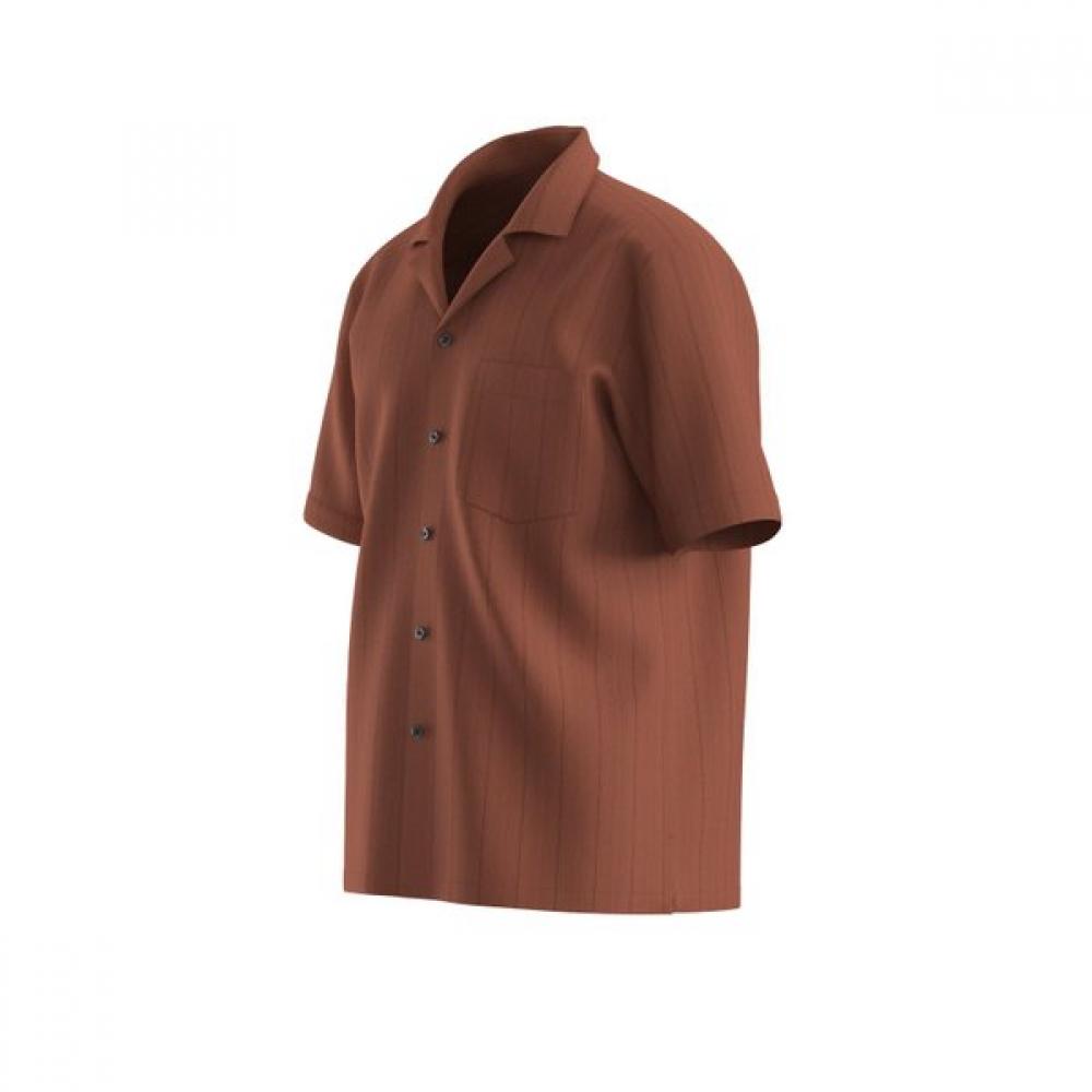 Boss Regular Fit Camp Collar Short Sleeve Casual Shirt Medium Brown 50560318211 