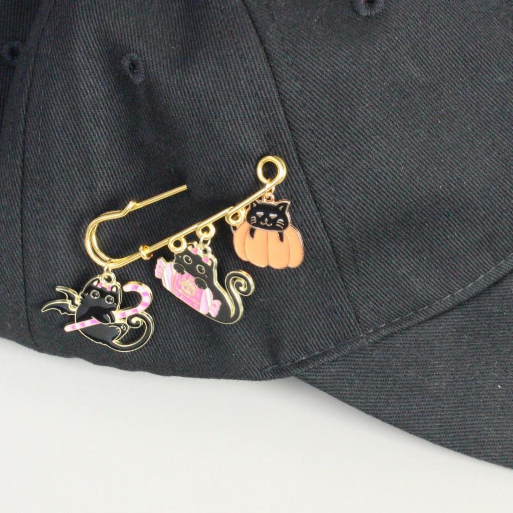 Creative Alloy Kitten Brooch Pin Badge & Bag Accessory