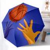1 Stück Basketball Hs Ein Regenschirm mit Kunststoffgriff, Kompakt und Stilvoll, mit einem Lebendigen Cartoon-Muster, Perfekt für Zuhause, Reisen