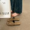 Slippers women's summer wear 2025 new versatile Internet celebrity soft bottom one-word drag non-slip flat bottom cool slippers ins tide