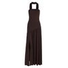 2025 European & American Diagonal Spliced Strapless Evening Gown - Sexy Ruched Long Dress for Women