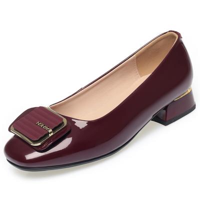 Scarpe Formale da Donna a Bocca Bassa Antiscivolo Scarpe da Donna Taglia Grande Vernice Scarpe da Lavoro Femminili