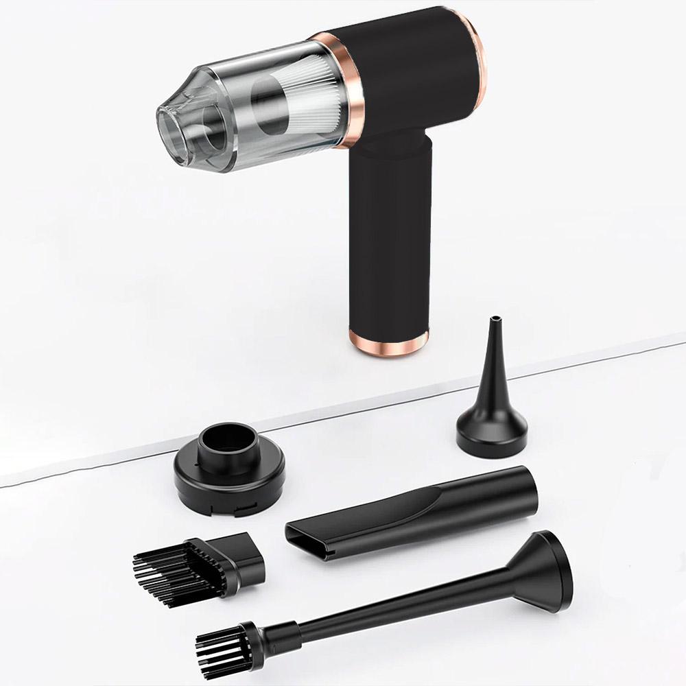 

Мини-пылесос для автомобиля, беспроводной, мощный, портативный, воздуходув, чистящая машина, ручной, для автомобиля, 4-в-1, бытовая техника чёрный