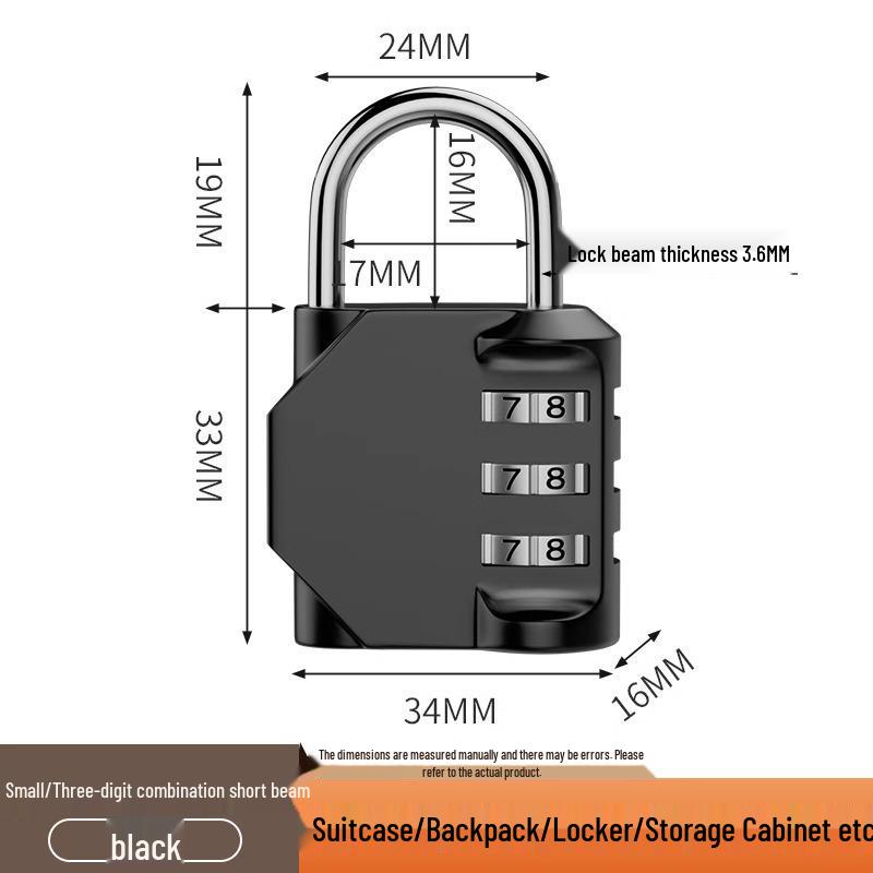 Waterproof Combination Padlock for Home, Outdoor, Suitcase, and Dormitory Lockers