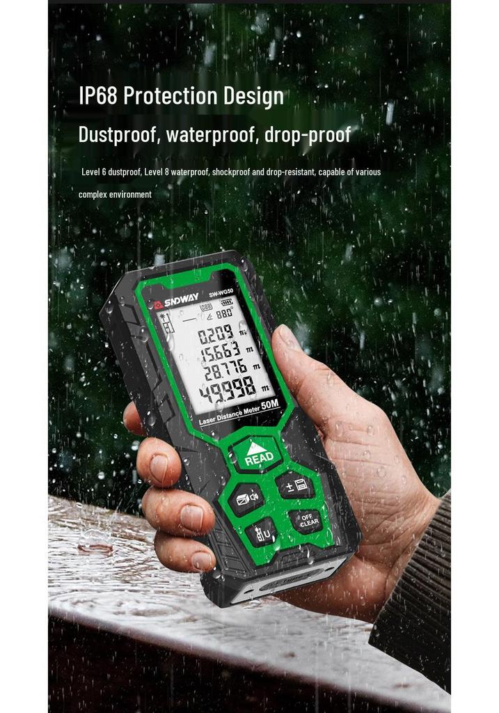 SNDWAY Three-Proof High-Precision Laser Rangefinder and Measuring Instrument
