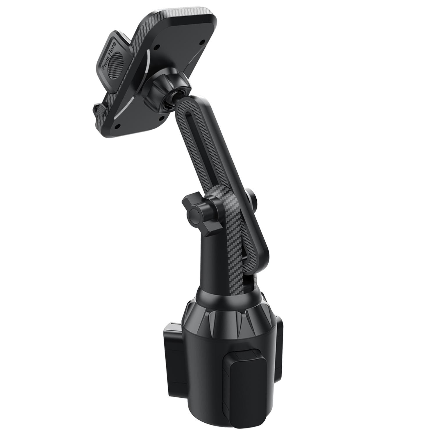 360 Rotation Support Telephone Voiture Car Cup Mobile Stand Adjustable Base Car Phone Holder for Car Cup Cell Phone Mount Manual clip