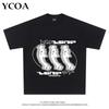 Unisex T-Shirt Oversized Sommer Ästhetik Harajuku Grafik Koreanische Mode Streetwear Y2k Oberteile T-Shirts Kurzarm Vintage Kleidung