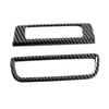 2 pcs Carbon Fiber Grain ABS Headlight Switch Cover for Car Interiors