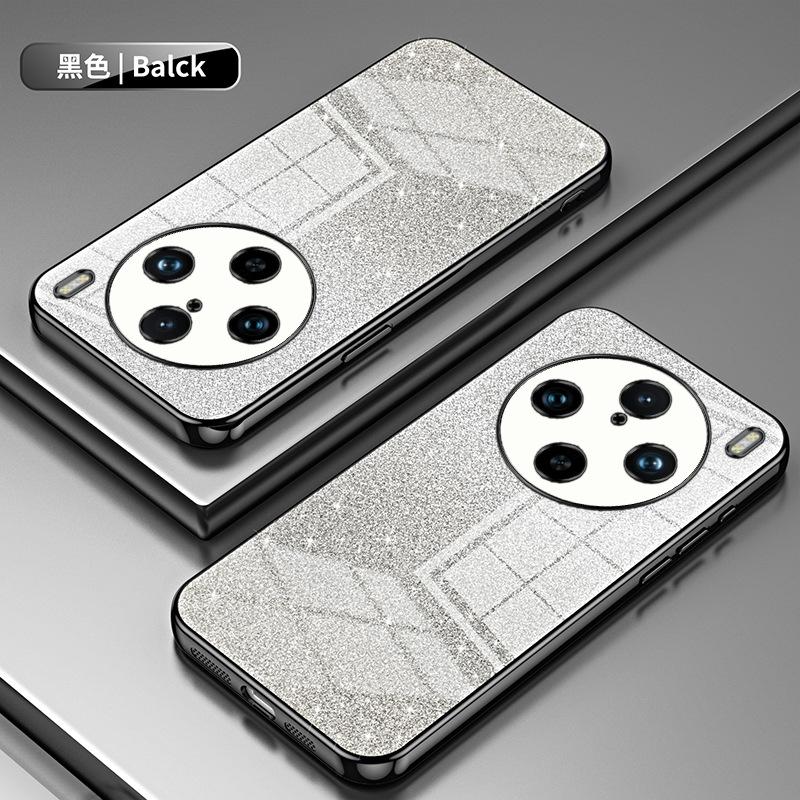 Applicable to VIVO X300Pro electroplating glitter mobile phone case X200 transparent X100 anti-drop X90 protective case