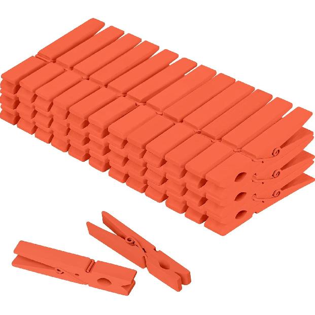 WAENLIR Colored Clothes p 12 Color 2.9inch 50PCS, Colorful ClothesP Wooden Clips for Photos Pictures Decorative Crafts, Decoration clothesp Clothing