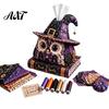 Quilted Tissue Cover Pattern Box DIY Sewing Kit, Halloween Theme, Patchwork Fabric Craft Creative Gift for Her Set, Handicraft Cover, Home And Haunted