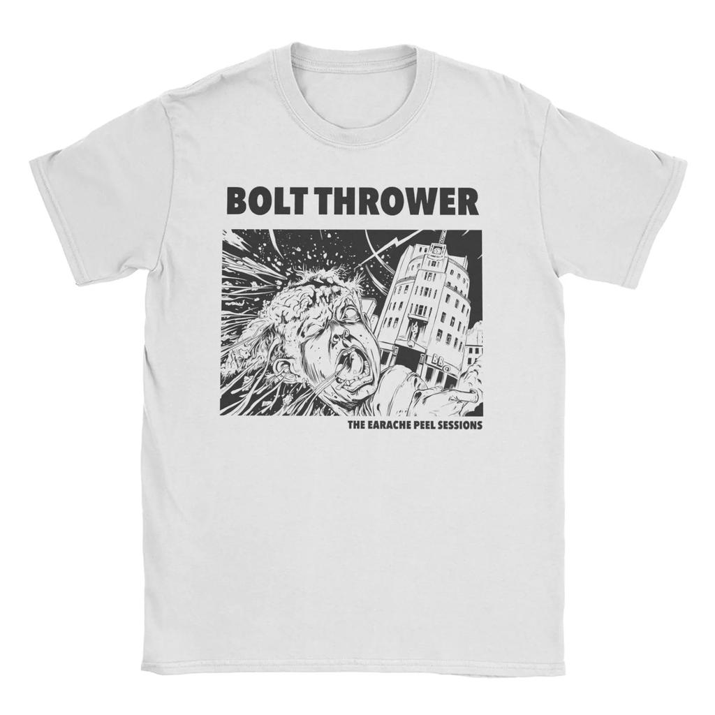 Bolt Thrower Rock Band Logo T Shirts Men Women's Cotton Crazy T-Shirts Round Collar Tee Oversized High Quality Soft Comfortable