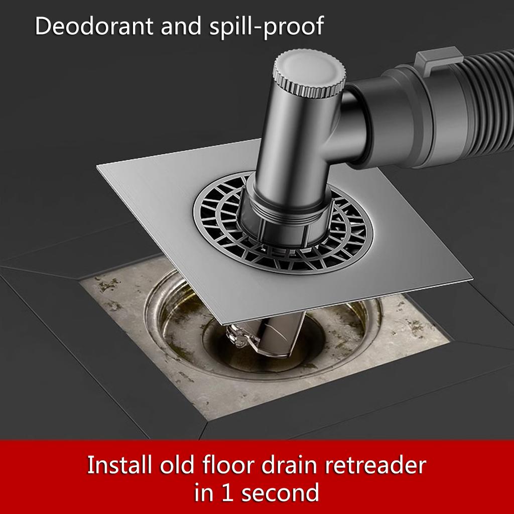 Washing Machine Floor Drain Connector AntiOverflow Laundry Machine Floor Drain Adapter Bathroom Pipe Sewer Connector