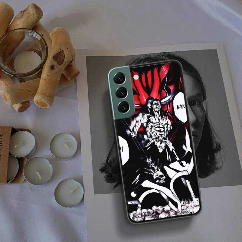 BLEACH Zaraki Kenpachi Phone Case For Samsung Galaxy S22 S25 Ultra S21 S10 Plus S26 Edge S20 S23 S24 FE Cover Silicone Soft