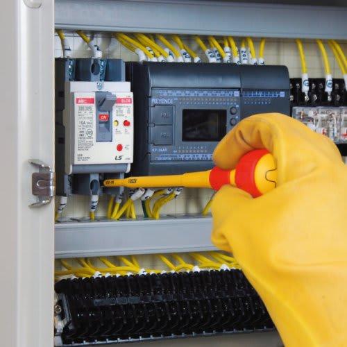 ANEX Screwdriver, Insulated, 1000V Compatible, Slim Tip, for Electrical Work, -5x100, No. 7900