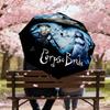 1pc Corpse Bride Automatic Open/Close Umbrella Compact Folding Umbrella with 8-Rib Shaft Lightweight Esign, for Women/Men1179A