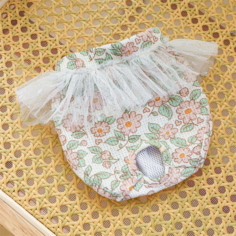 Mesh Breathable Female Dog Cat Physiological Pants Cute Girl Pet Menstrual Panties for Dogs Yorkshies Underwear mascotas Shorts