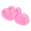 3pcs 3D Design Swan Fondant Mold Non-Stick DIY Silicone Mold  For Cake Decoration