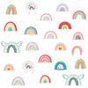 Cartoon Cute Rainbow Wall Stickers Bohemian Style Creative DIY Decoration Children's Room Bedroom Beautification Stickers