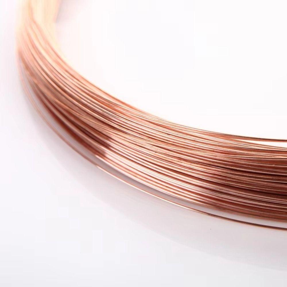 Bare Uncoated Surface Bare Copper Wire 0.1-2mm Copper Coil Wire  Electrical Wiring