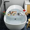 Bathtub Tray Acrylic Shelf Retractable Storage Rack Wine Tablet Book Half Bath Tray Bathroom Organization Bathtub Accessories