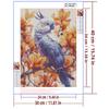 5d DIY Diamond Painting Cross Stitch Purple Parrot Diamond Embroidery Animal Mosaic Full Round Drill Home Decor