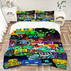 Colorful Cartoon Characters Print 3Pcs Bedding Setduvet Cover With 2 Bedropillowcase Home Birthday Gift
