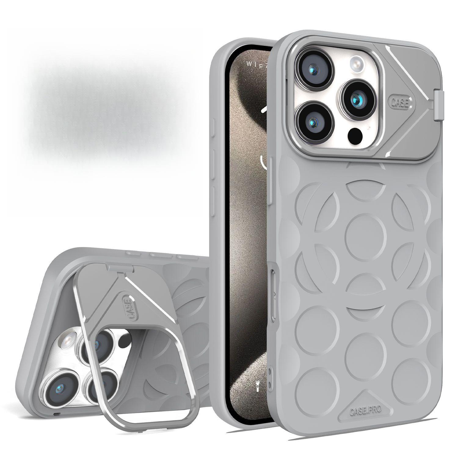 

Applicable To IPhone16promax Mobile Phone Case Lens Bracket Apple 15 Ring Magnetic Suction Case Full-inclusive Protective Case Soft Apple 11