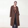 100% Wool Women Coat Autumn Wool Long Coat Handmade Pea Coat Winter Warm Wool Long Jacket Overcoat
