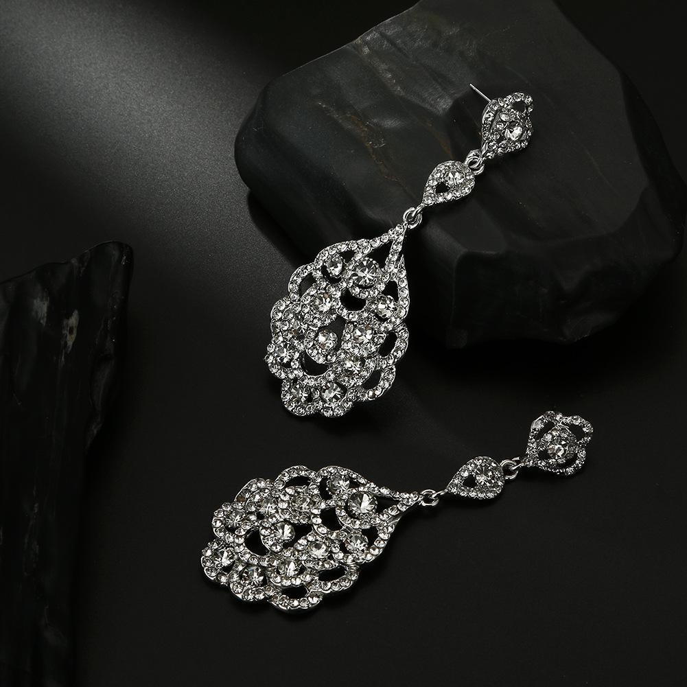 Exaggerated Water Drop Earrings for Women – Bridal and Formal Wear Accessories