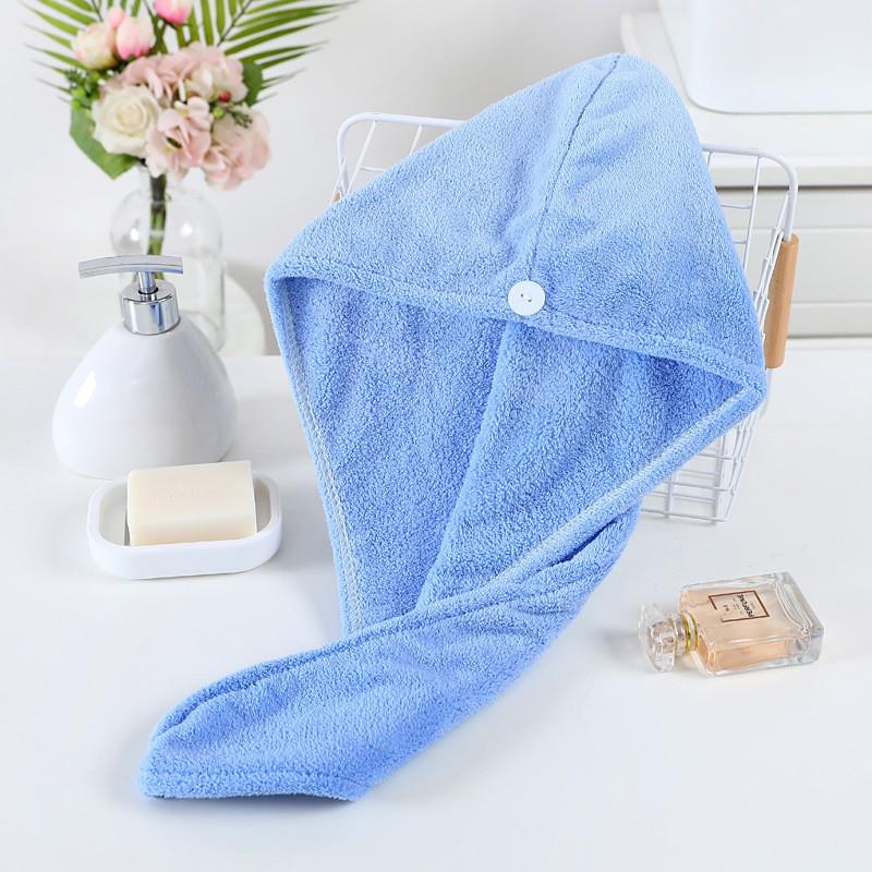 Coral Fleece Quick-Drying Hair Towel Hat - Women's Thick, Super Absorbent, No Shedding, Fast Drying Shower Cap.