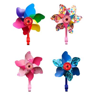 Road Bike Decorative Light Bright Bike Windmill Light Bike Handlebar Pinwheel Decoration Easy Installation