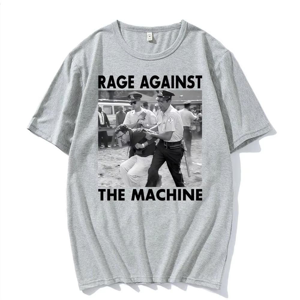 Bernie Sanders Funny Meme Tshirts Rage Against The Machine Graphics T Shirt Men Women Vintage High Street Short Sleeve Top